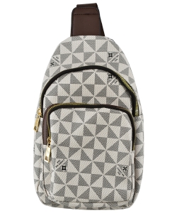 Monogram Sling Backpack PM766 TAUPE
